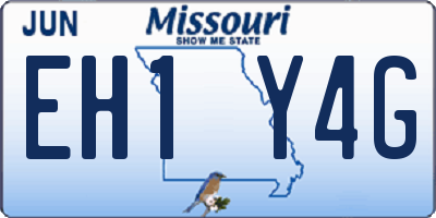 MO license plate EH1Y4G