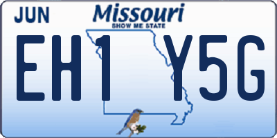 MO license plate EH1Y5G