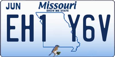 MO license plate EH1Y6V