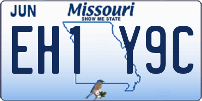 MO license plate EH1Y9C