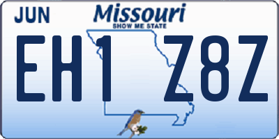 MO license plate EH1Z8Z