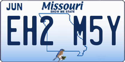 MO license plate EH2M5Y