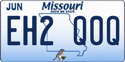 MO license plate EH2Q0Q