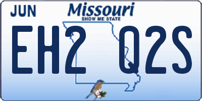 MO license plate EH2Q2S