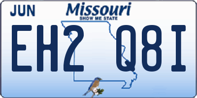 MO license plate EH2Q8I