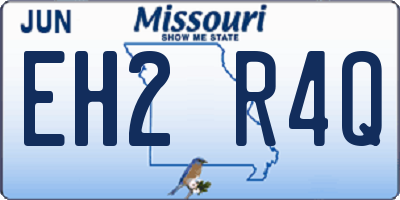MO license plate EH2R4Q