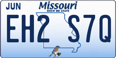 MO license plate EH2S7Q