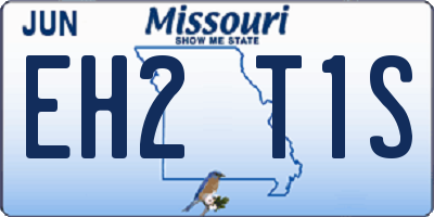 MO license plate EH2T1S