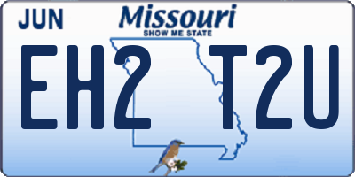 MO license plate EH2T2U