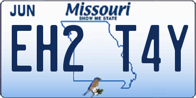 MO license plate EH2T4Y