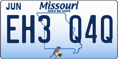 MO license plate EH3Q4Q