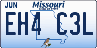MO license plate EH4C3L