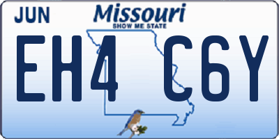 MO license plate EH4C6Y
