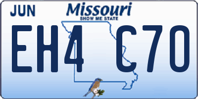 MO license plate EH4C7O