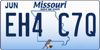 MO license plate EH4C7Q