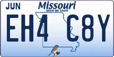 MO license plate EH4C8Y