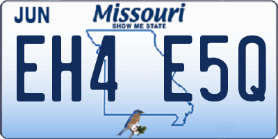 MO license plate EH4E5Q
