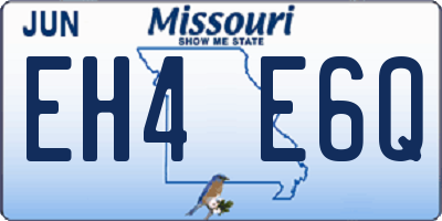 MO license plate EH4E6Q