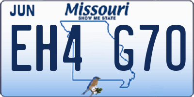 MO license plate EH4G7O