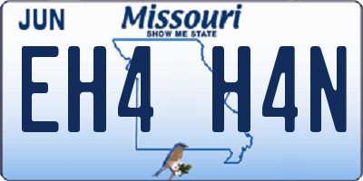 MO license plate EH4H4N