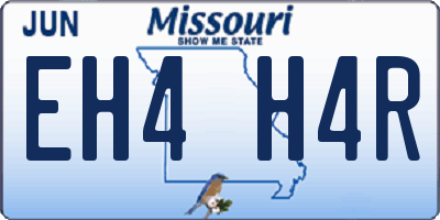 MO license plate EH4H4R