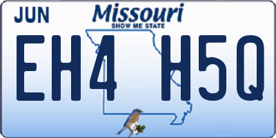 MO license plate EH4H5Q
