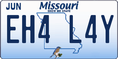 MO license plate EH4L4Y