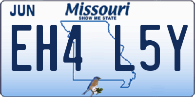 MO license plate EH4L5Y