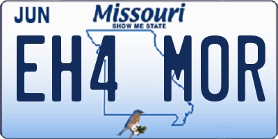 MO license plate EH4M0R