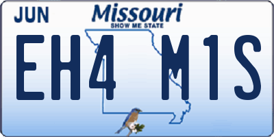 MO license plate EH4M1S