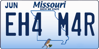 MO license plate EH4M4R