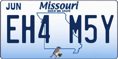 MO license plate EH4M5Y