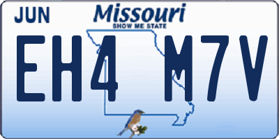 MO license plate EH4M7V