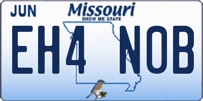 MO license plate EH4N0B