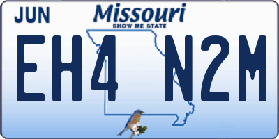 MO license plate EH4N2M