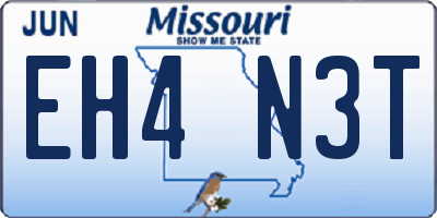 MO license plate EH4N3T