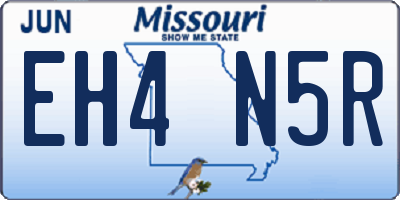 MO license plate EH4N5R