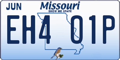 MO license plate EH4O1P