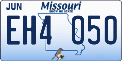 MO license plate EH4O5O