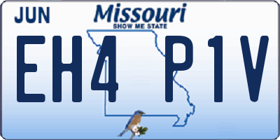 MO license plate EH4P1V