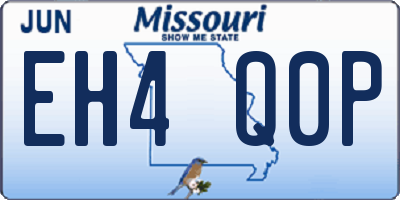 MO license plate EH4Q0P