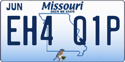 MO license plate EH4Q1P