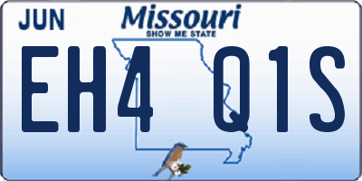 MO license plate EH4Q1S
