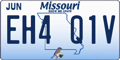 MO license plate EH4Q1V
