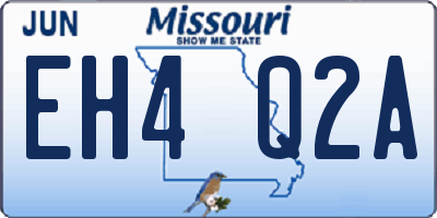 MO license plate EH4Q2A