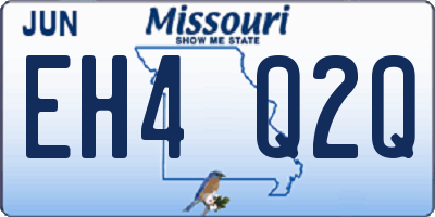 MO license plate EH4Q2Q