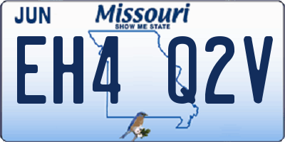 MO license plate EH4Q2V