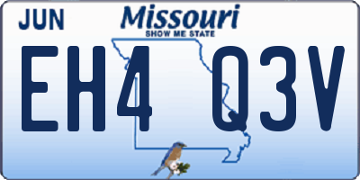 MO license plate EH4Q3V
