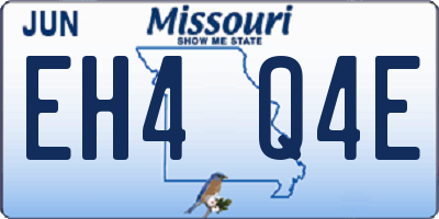MO license plate EH4Q4E