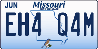 MO license plate EH4Q4M